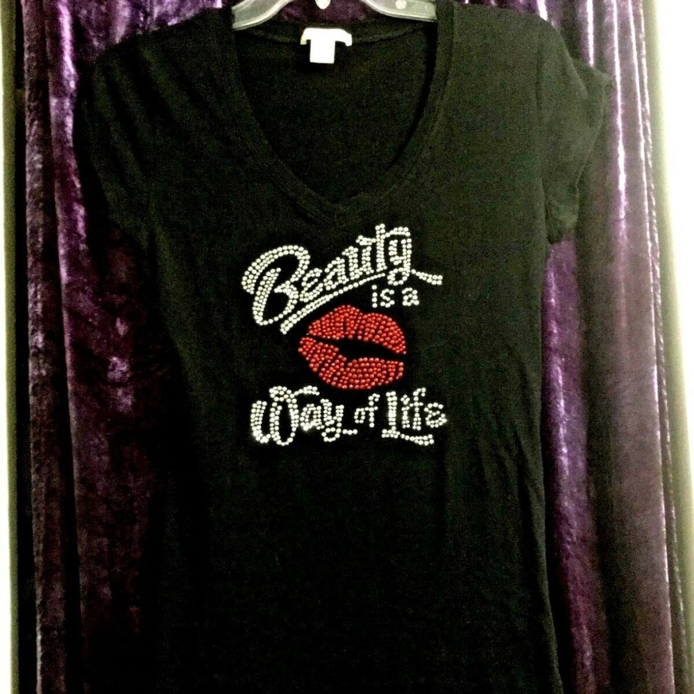 Diva bling tailored t-shirt, beauty, cosmetology